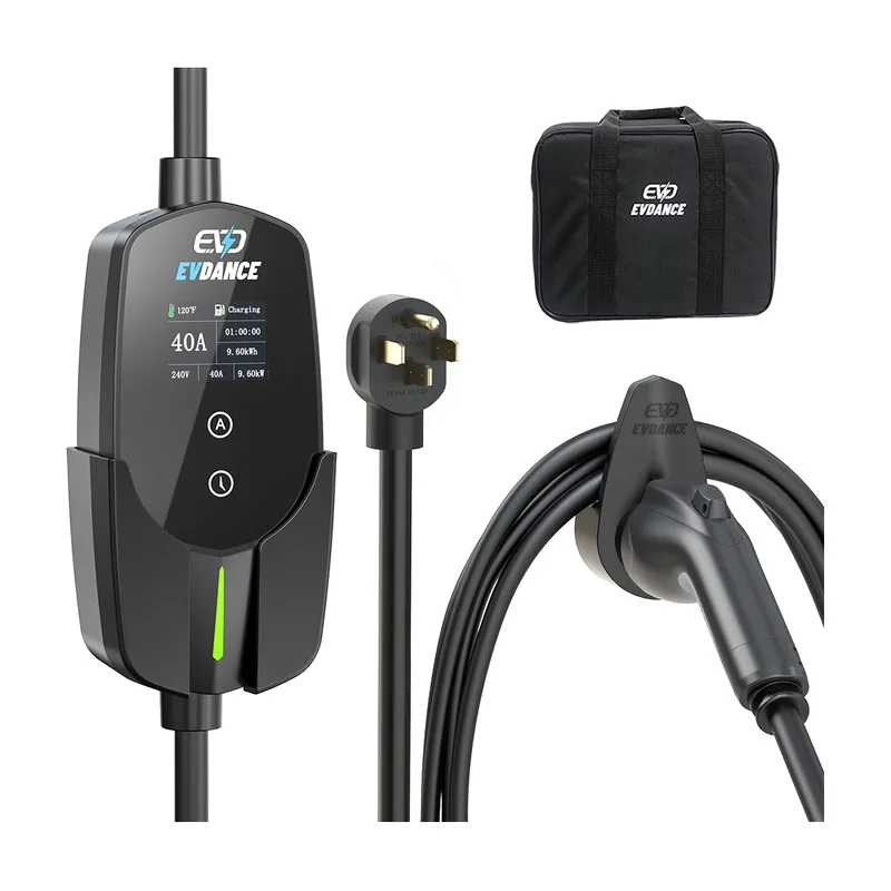 Manufacturer photo of the EVDANCE Level 2 NEMA 14-50 40A J1772 Portable EV Charger