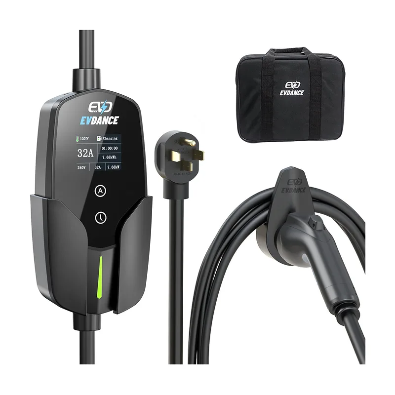 Manufacturer photo of the EVDANCE Level 2 NEMA 14-50 32A J1772 Portable EV Charger