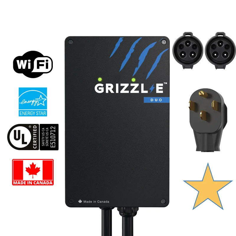 Manufacturer photo of the Grizzl-E Duo Connect (40A, dual port)