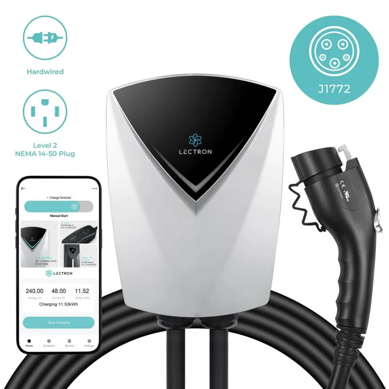 Manufacturer photo of the Lectron V-BOX Pro Level 2 J1772 (48A, WiFi)