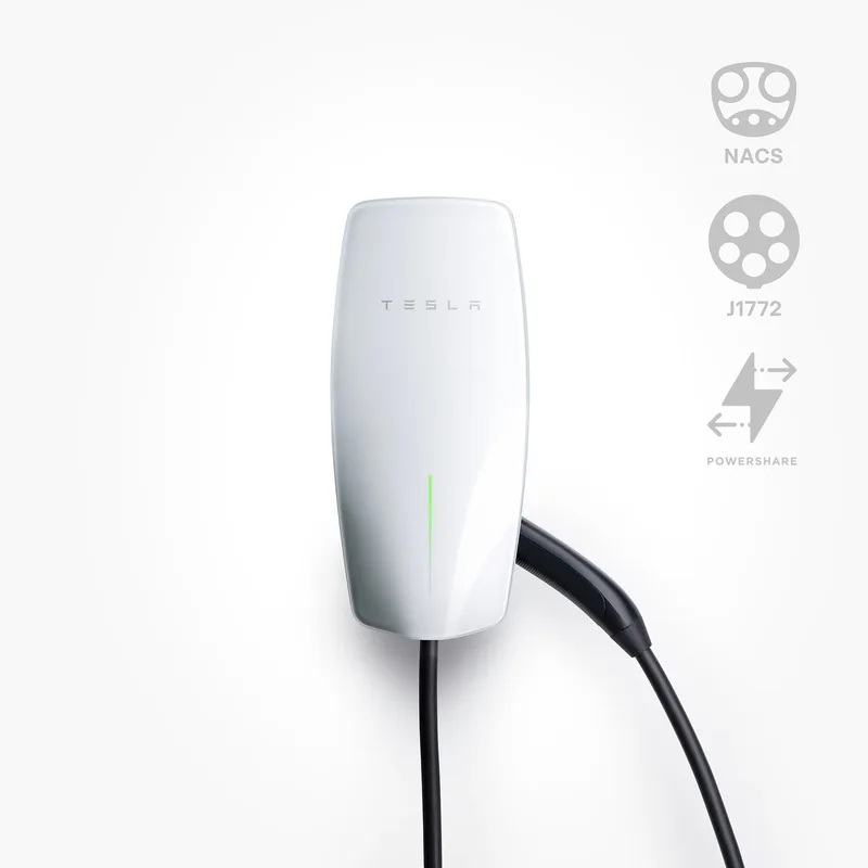 Manufacturer photo of the Tesla Universal Wall Connector